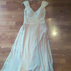 Cream colored wedding dress